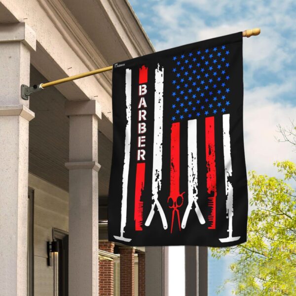 Barber Flag MLH874F: Premium Quality Barber Shop Flag