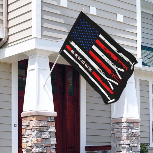 Barber Flag MLH874F: Premium Quality Barber Shop Flag - Image 4