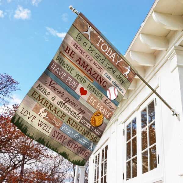 Baseball Fun Flag: Be Amazing on the Diamond - Image 2