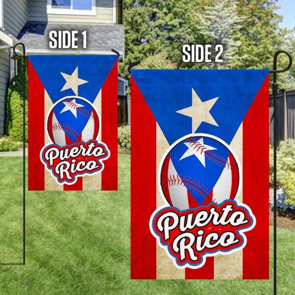 Puerto Rico Baseball Flag T-Shirt | TQN1034F - Image 3
