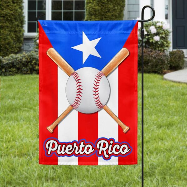 Puerto Rico Baseball Flag T-Shirt | TQN1034F - Image 3