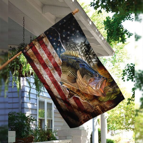 Bass Fishing America Flag THN2027F2 - Image 3
