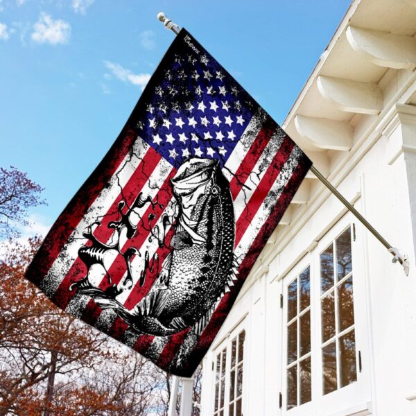 Bass Fishing USA Flag: THN2061F - Show Your Patriotic Angler Pride - Image 2