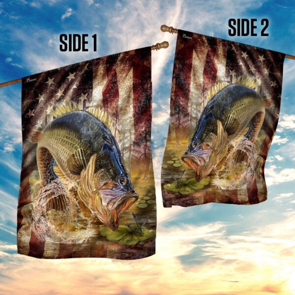 Bass Fishing America Flag THN2237F - Image 5