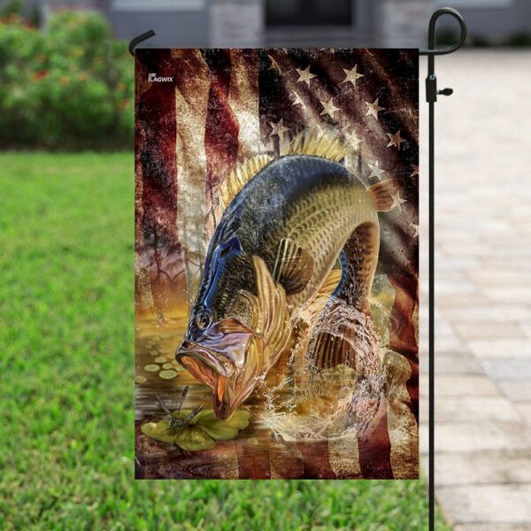 Bass Fishing America Flag THN2237F - Image 6