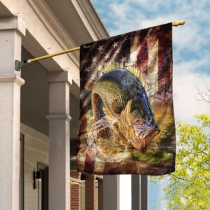 Bass Fishing America Flag THN2237F