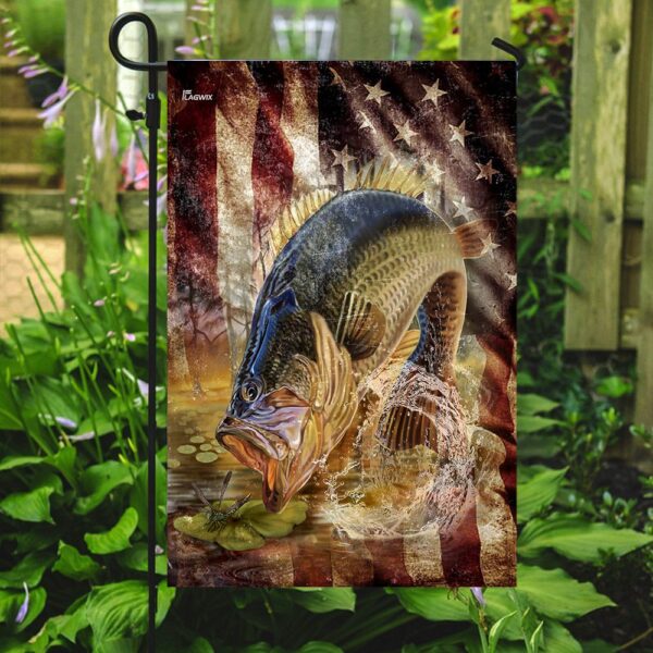 Bass Fishing America Flag THN2237F - Image 7