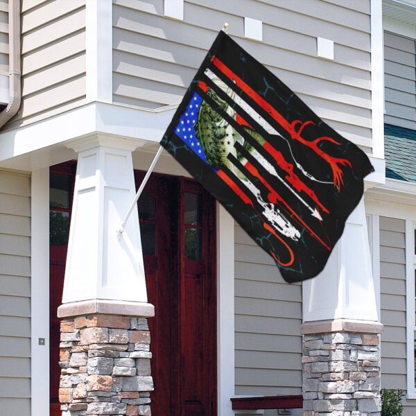 American Flag Bass Fishing Hat THN2013F: Patriotic Angler Gear - Image 4