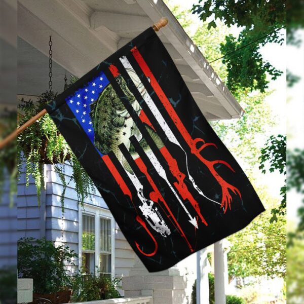 American Flag Bass Fishing Hat THN2013F: Patriotic Angler Gear - Image 3