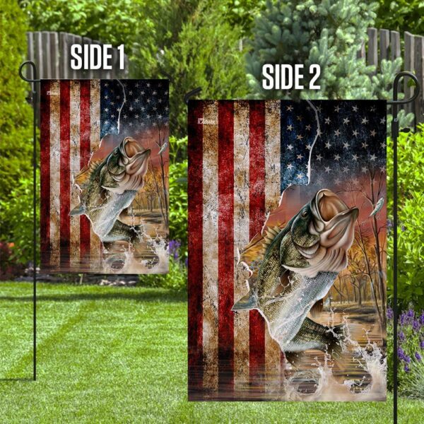 Bass Fishing American US Flag THN2090F - Image 10