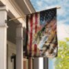 Bass Fishing American US Flag THN2090F