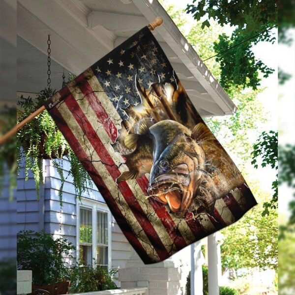 American Flag Bass Fishing Hat THN2120F: Patriotic Angler Gear - Image 3