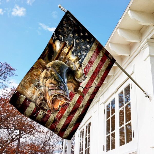 American Flag Bass Fishing Hat THN2120F: Patriotic Angler Gear - Image 2