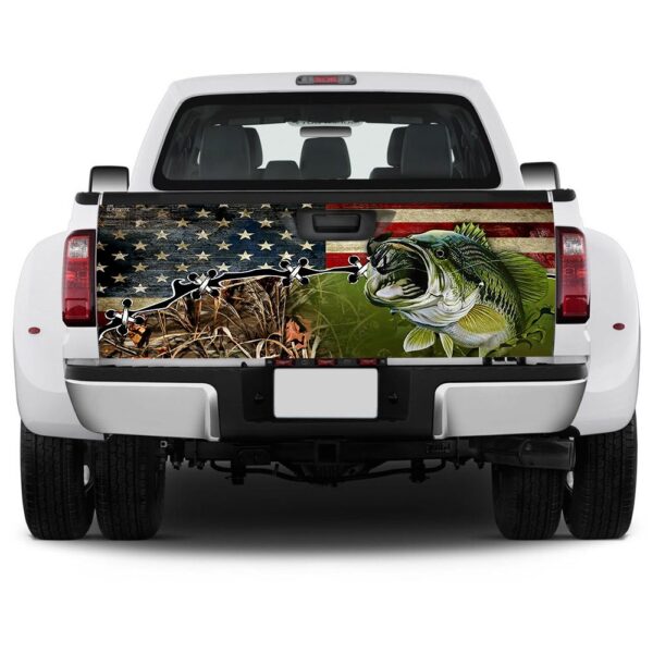 Bass Fishing Truck Tailgate Decal Sticker Wrap TRN386TD - Image 5