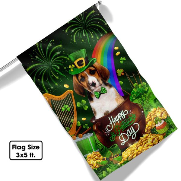 Basset Hound St. Patrick's Day Flag: Happy Dog Lover's Decor - Image 6