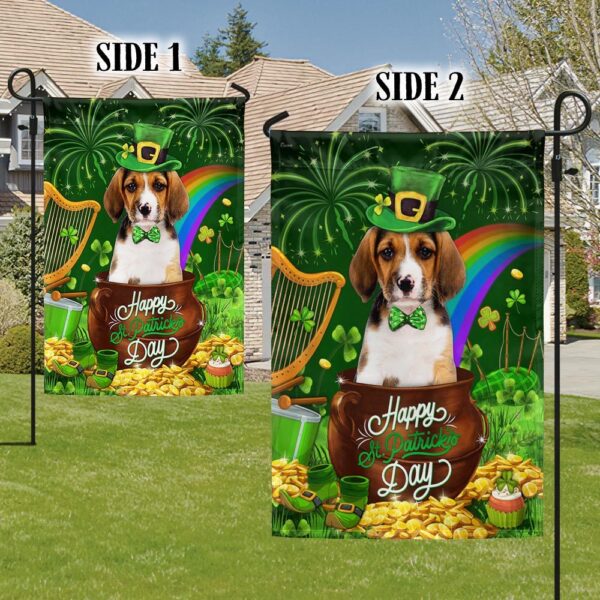 Basset Hound St. Patrick's Day Flag: Happy Dog Lover's Decor - Image 5