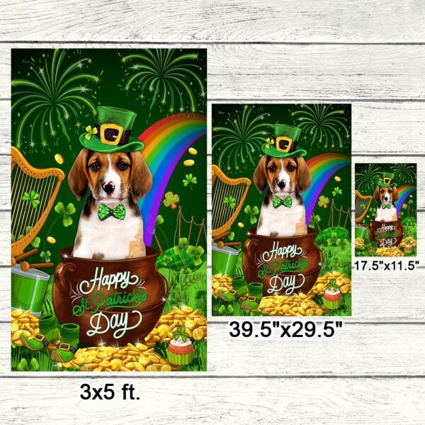 Basset Hound St. Patrick's Day Flag: Happy Dog Lover's Decor - Image 7
