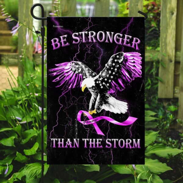 Fibromyalgia Awareness Flag: Be Stronger Than The Storm (QNN251F) - Image 7