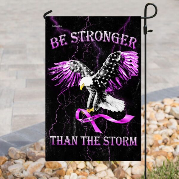 Fibromyalgia Awareness Flag: Be Stronger Than The Storm (QNN251F) - Image 8