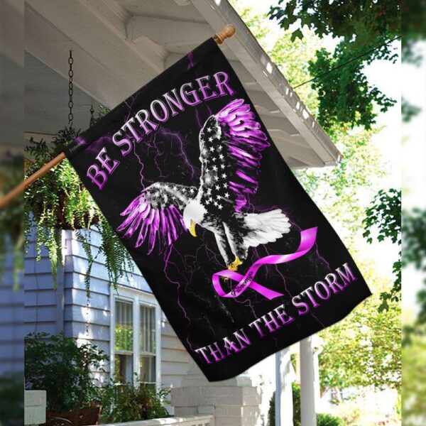 Fibromyalgia Awareness Flag: Be Stronger Than The Storm (QNN251F) - Image 3