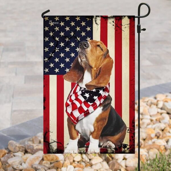Beagle 4th of July Outfit: US Flag Dog Clothes THB2157F - Image 8