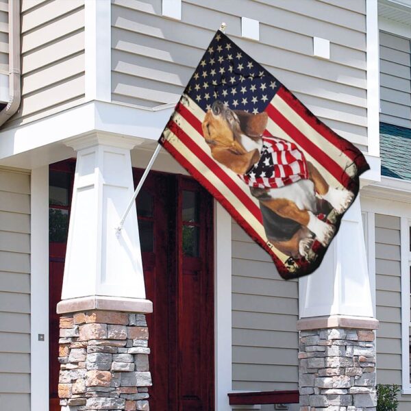 Beagle 4th of July Outfit: US Flag Dog Clothes THB2157F - Image 4
