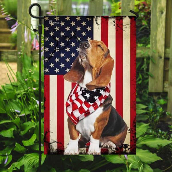 Beagle 4th of July Outfit: US Flag Dog Clothes THB2157F - Image 7
