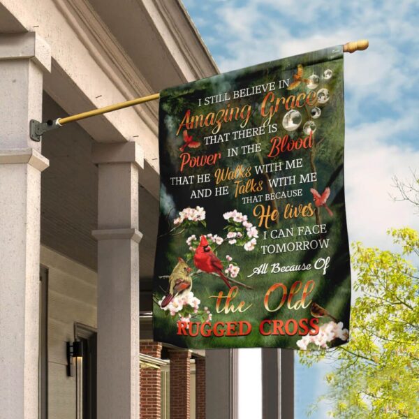 Because He Lives Jesus Cardinal Flag: PSL149F - Image 6