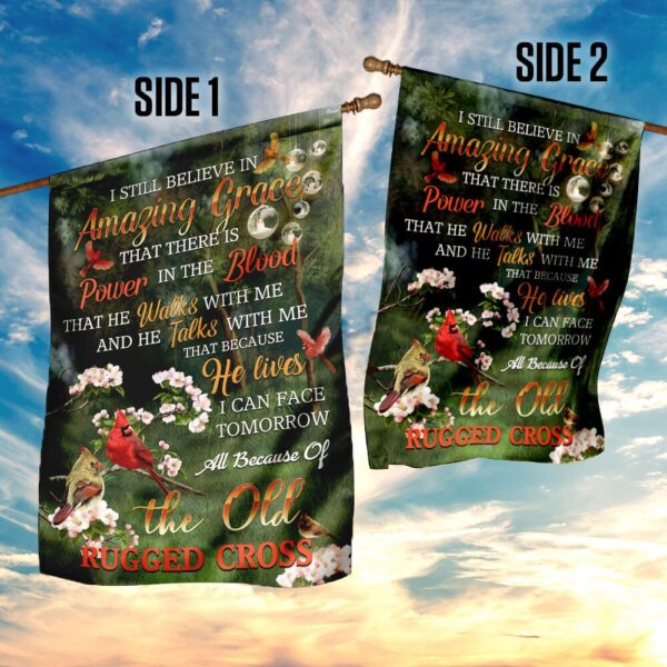 Because He Lives Jesus Cardinal Flag: PSL149F - Image 10
