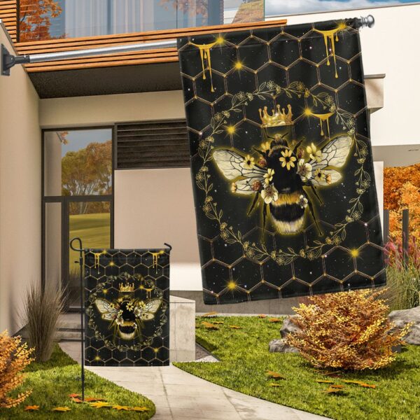 Vintage Queen Bee Flag: Beekeeper Gift LNT821F - Image 5