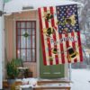 Bee Merry Christmas Flag: LNT801F Festive Holiday Decor