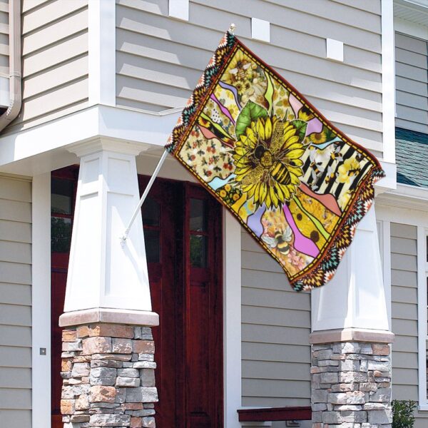 Bee Sunflower Garden Flag - Let It Bee THN1191F - Image 4