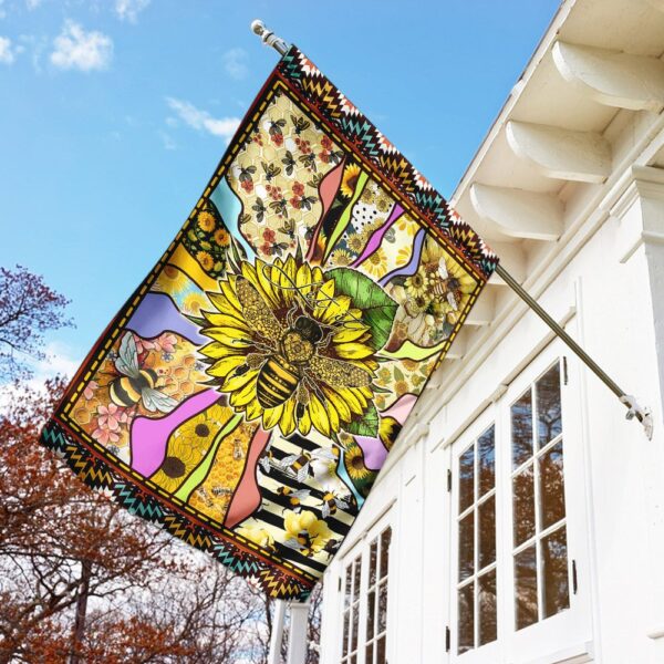 Bee Sunflower Garden Flag - Let It Bee THN1191F - Image 2
