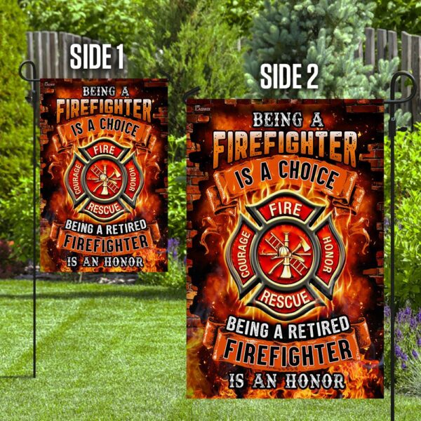 Being A Retired Firefighter Is An Honor Flag TRN245F1 - Image 8