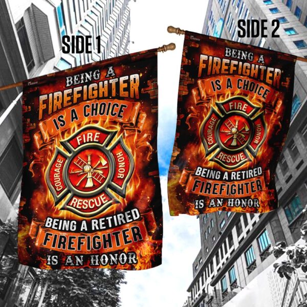 Being A Retired Firefighter Is An Honor Flag TRN245F1 - Image 4