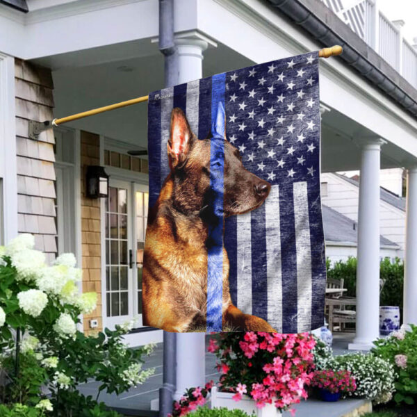 Belgian Malinois Thin Blue Line Flag: THB2495F - Image 3