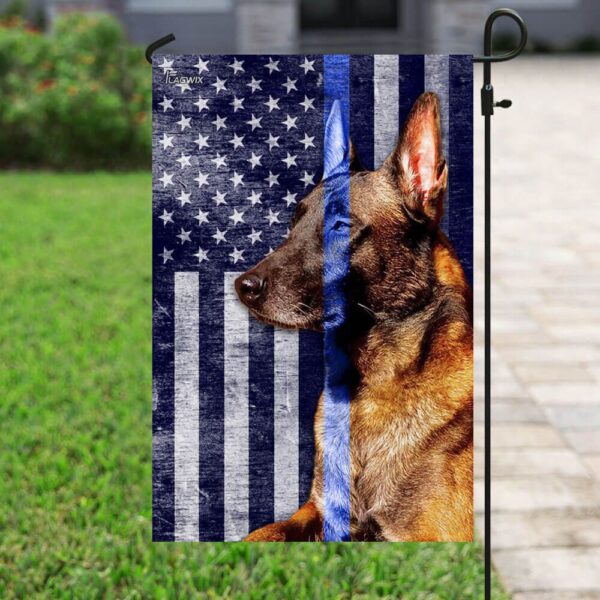 Belgian Malinois Thin Blue Line Flag: THB2495F - Image 6