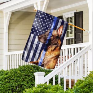 Belgian Malinois Thin Blue Line Flag: THB2495F
