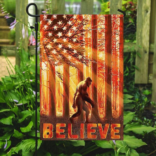 Believe Bigfoot Flag: MLH1005F - Sasquatch Outdoor Banner - Image 7