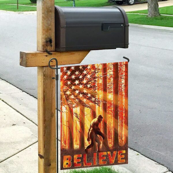 Believe Bigfoot Flag: MLH1005F - Sasquatch Outdoor Banner - Image 9