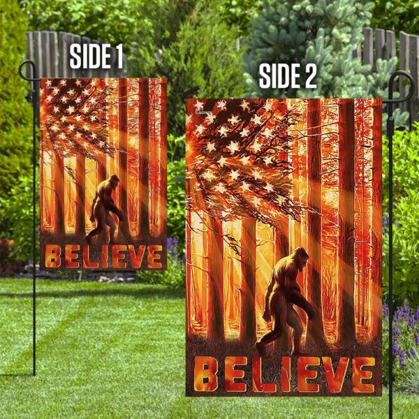 Believe Bigfoot Flag: MLH1005F - Sasquatch Outdoor Banner - Image 10