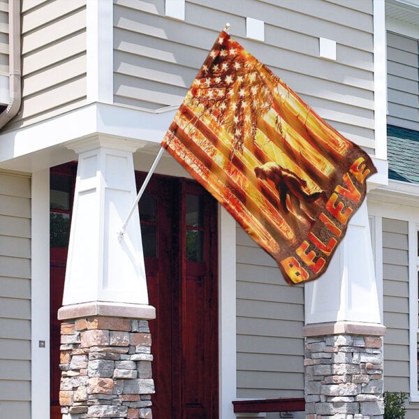 Believe Bigfoot Flag: MLH1005F - Sasquatch Outdoor Banner - Image 4