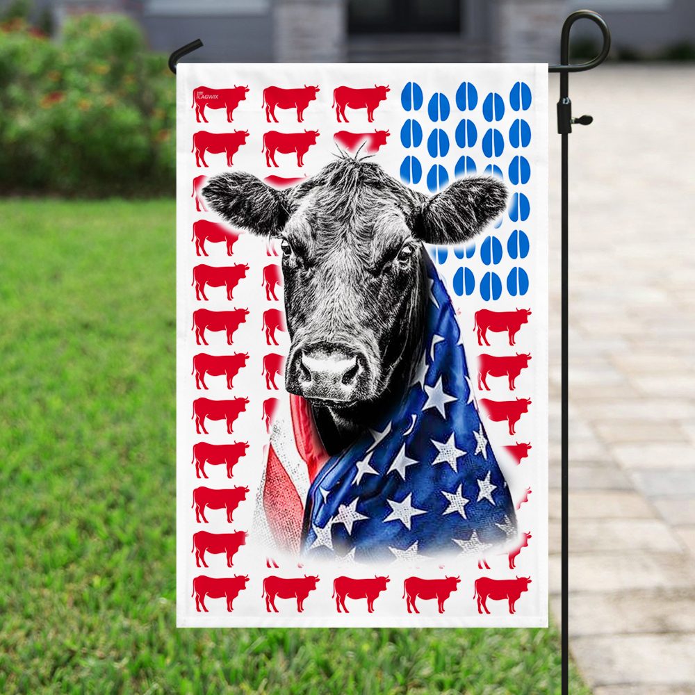 Black Angus Cattle 4th of July Flag: DBX1621F - Image 6