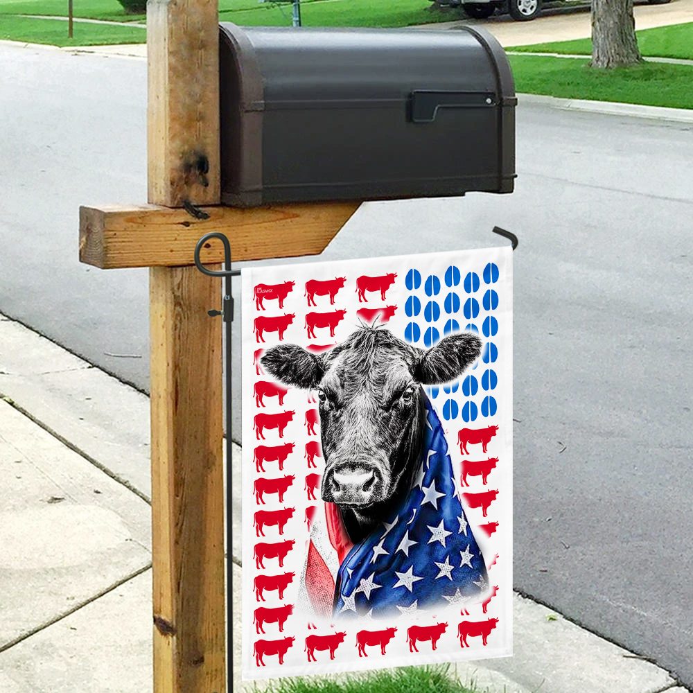 Black Angus Cattle 4th of July Flag: DBX1621F - Image 9