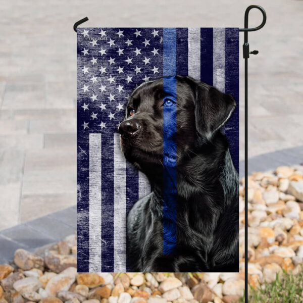 Black Lab Thin Blue Line Flag: Labrador Retriever THB2220F1 - Image 8