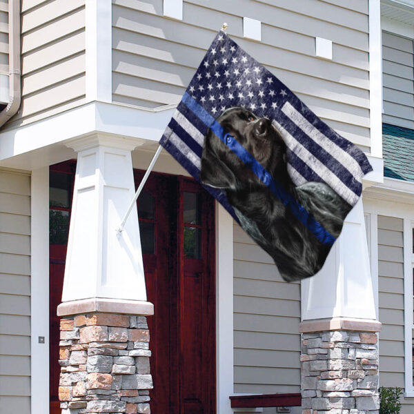 Black Lab Thin Blue Line Flag: Labrador Retriever THB2220F1 - Image 4
