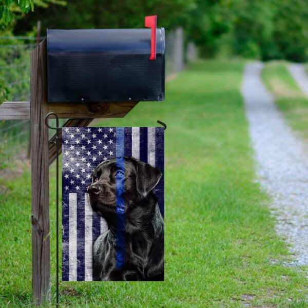 Black Lab Thin Blue Line Flag: Labrador Retriever THB2220F1 - Image 9
