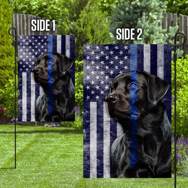Black Lab Thin Blue Line Flag: Labrador Retriever THB2220F1 - Image 10