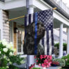Black Lab Thin Blue Line Flag: Labrador Retriever THB2220F1