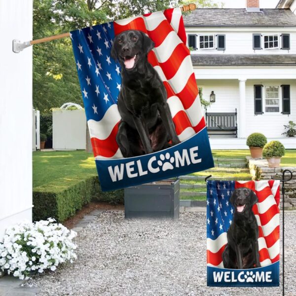 Patriotic Black Lab 4th of July T-Shirt - Image 4